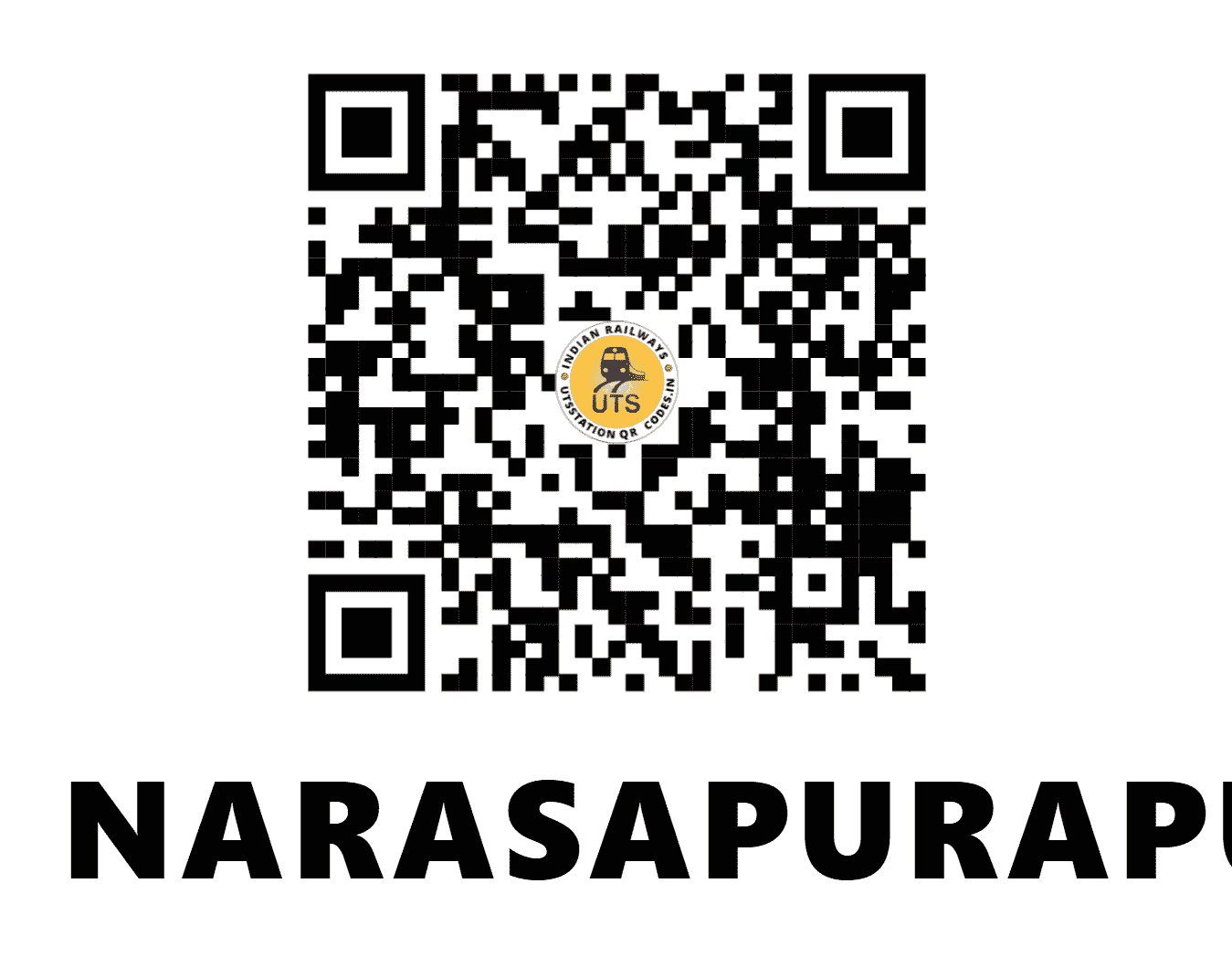 UTS QR Code for NARASAPURAPUPETA - NSPH (SC - ANDHRA PRADESH)